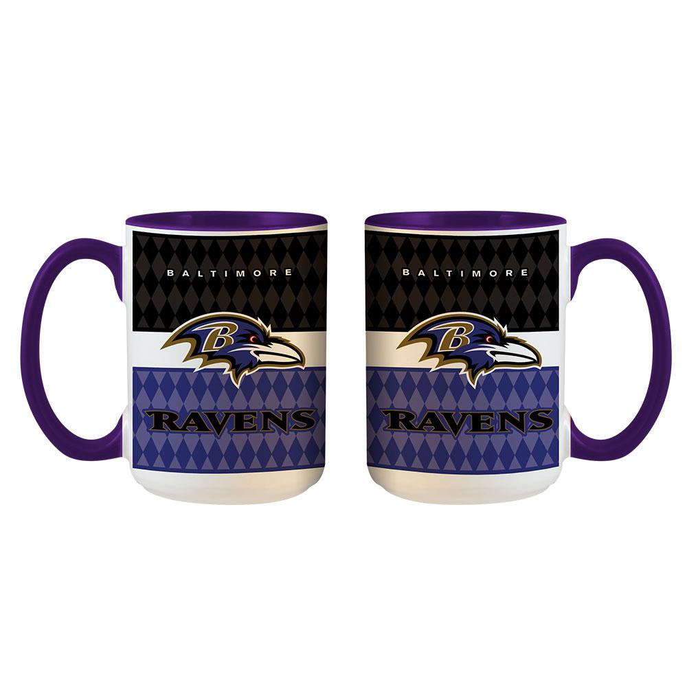 15oz White Inner Stripe Mug | Baltimore Ravens
Baltimore Ravens, BRA, NFL, OldProduct
The Memory Company
