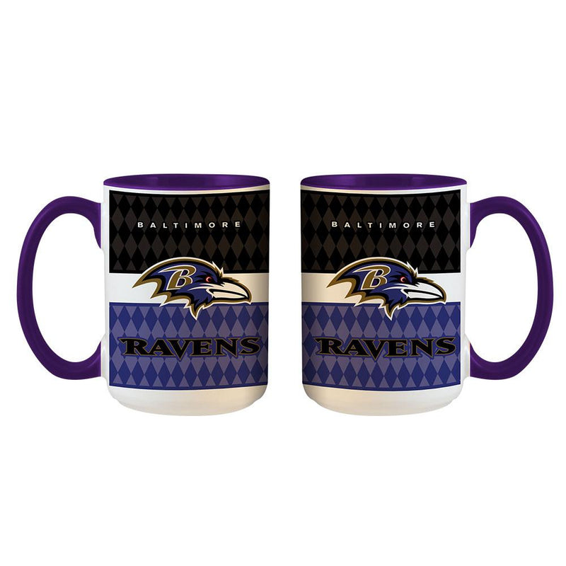 15oz White Inner Stripe Mug | Baltimore Ravens
Baltimore Ravens, BRA, NFL, OldProduct
The Memory Company