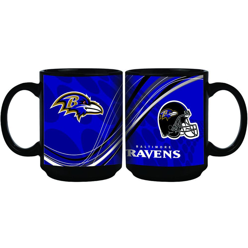15oz Dynamic Style Black Mug | Baltimore Ravens Baltimore Ravens, BRA, CurrentProduct, Drinkware_category_All, NFL 888966972421 $15.49