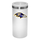 12oz White Slim Can Holder | Baltimore Ravens