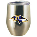 12oz Stainless Steel Stemless Tumbler w/Lid | Baltimore Ravens Baltimore Ravens, BRA, CurrentProduct, Drinkware_category_All, NFL 888966599703 $21.99