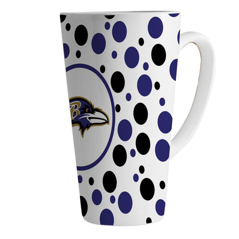 16oz White Polka Dot Latte | Baltimore Ravens
Baltimore Ravens, BRA, NFL, OldProduct
The Memory Company