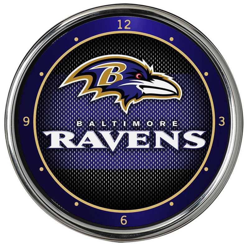 Jersey Chrome Clock | Baltimore Ravens
Baltimore Ravens, BRA, NFL, OldProduct
The Memory Company