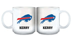 11oz White Personalized Ceramic Mug | Buffalo Bills BUF, Buffalo Bills, CurrentProduct, Custom Drinkware, Drinkware_category_All, Gift Ideas, NFL, Personalization, Personalized_Personalized 194207442722 $20.11
