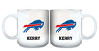 11oz White Personalized Ceramic Mug | Buffalo Bills BUF, Buffalo Bills, CurrentProduct, Custom Drinkware, Drinkware_category_All, Gift Ideas, NFL, Personalization, Personalized_Personalized 194207442722 $20.11