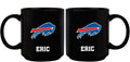 11oz Black Personalized Ceramic Mug | Buffalo Bills BUF, Buffalo Bills, CurrentProduct, Custom Drinkware, Drinkware_category_All, Gift Ideas, NFL, Personalization, Personalized_Personalized 194207372883 $20.11