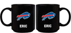 11oz Black Personalized Ceramic Mug | Buffalo Bills BUF, Buffalo Bills, CurrentProduct, Custom Drinkware, Drinkware_category_All, Gift Ideas, NFL, Personalization, Personalized_Personalized 194207372883 $20.11
