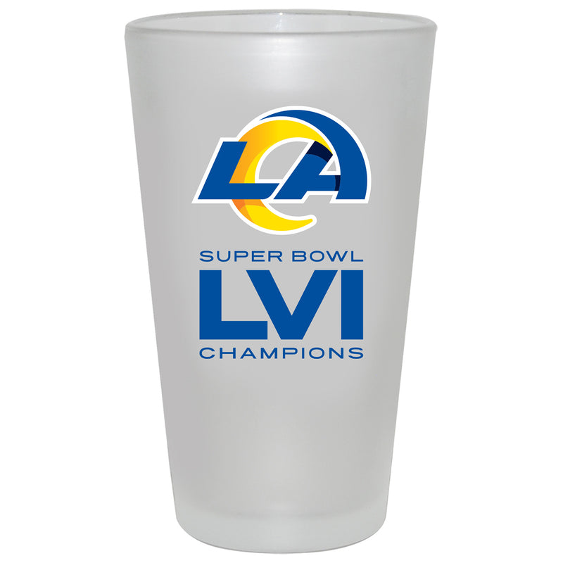 17oz Frosted Mixing Glass | Superbowl Champions Los Angeles Rams