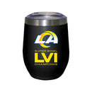 12oz Black Stainless Steel Stemless Tumbler | Superbowl Champions Los Angeles Rams