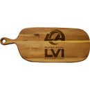 Acacia Paddle Cutting and Serving Board | Superbowl Champions Los Angeles Rams