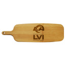 Bamboo Paddle Cutting and Serving Board | Superbowl Champions Los Angeles Rams