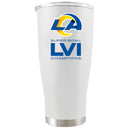 20oz White Stainless Steel Tumbler | Superbowl Champions Los Angeles Rams