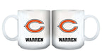 11oz White Personalized Ceramic Mug | Chicago Bears CBE, Chicago Bears, CurrentProduct, Custom Drinkware, Drinkware_category_All, Gift Ideas, NFL, Personalization, Personalized_Personalized 194207442715 $20.11
