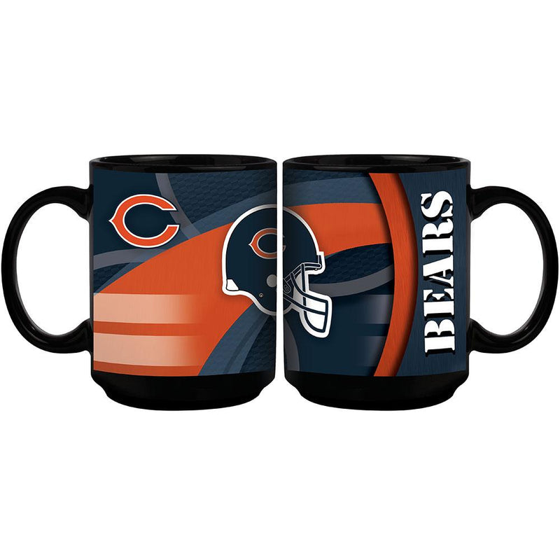 15oz Black Carbon Fiber Mug | Chicago Bears CBE, Chicago Bears, NFL, OldProduct 687746364421 $13
