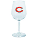 12.75oz Stem Dec Wine Glass | Chicago Bears CBE, Chicago Bears, Holiday_category_All, NFL, OldProduct 888966057265 $12