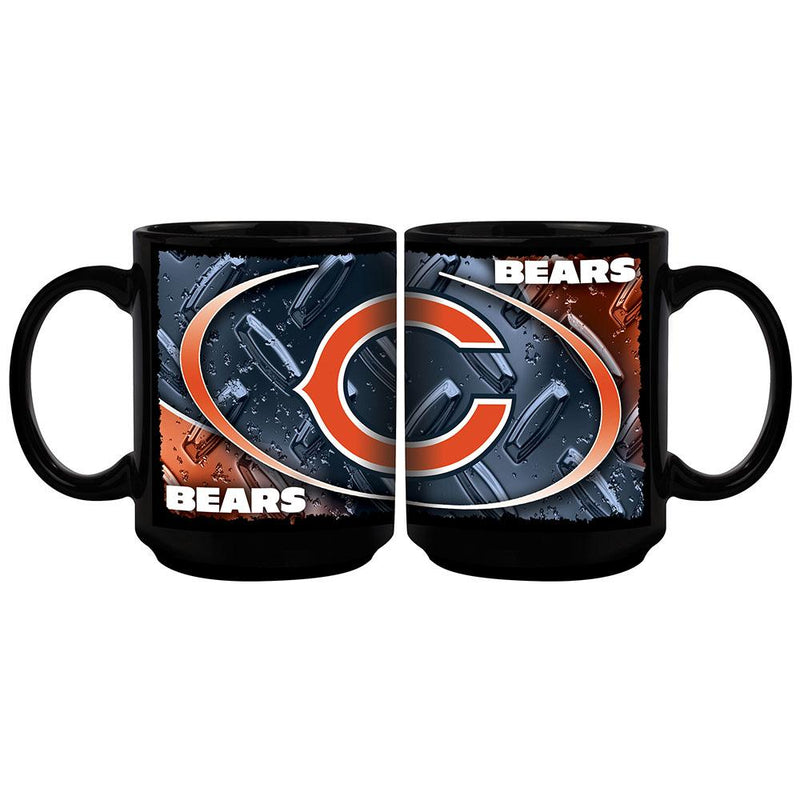 15oz Black Diamond Plate Mug | Chicago Bears CBE, Chicago Bears, NFL, OldProduct 687746139258 $13