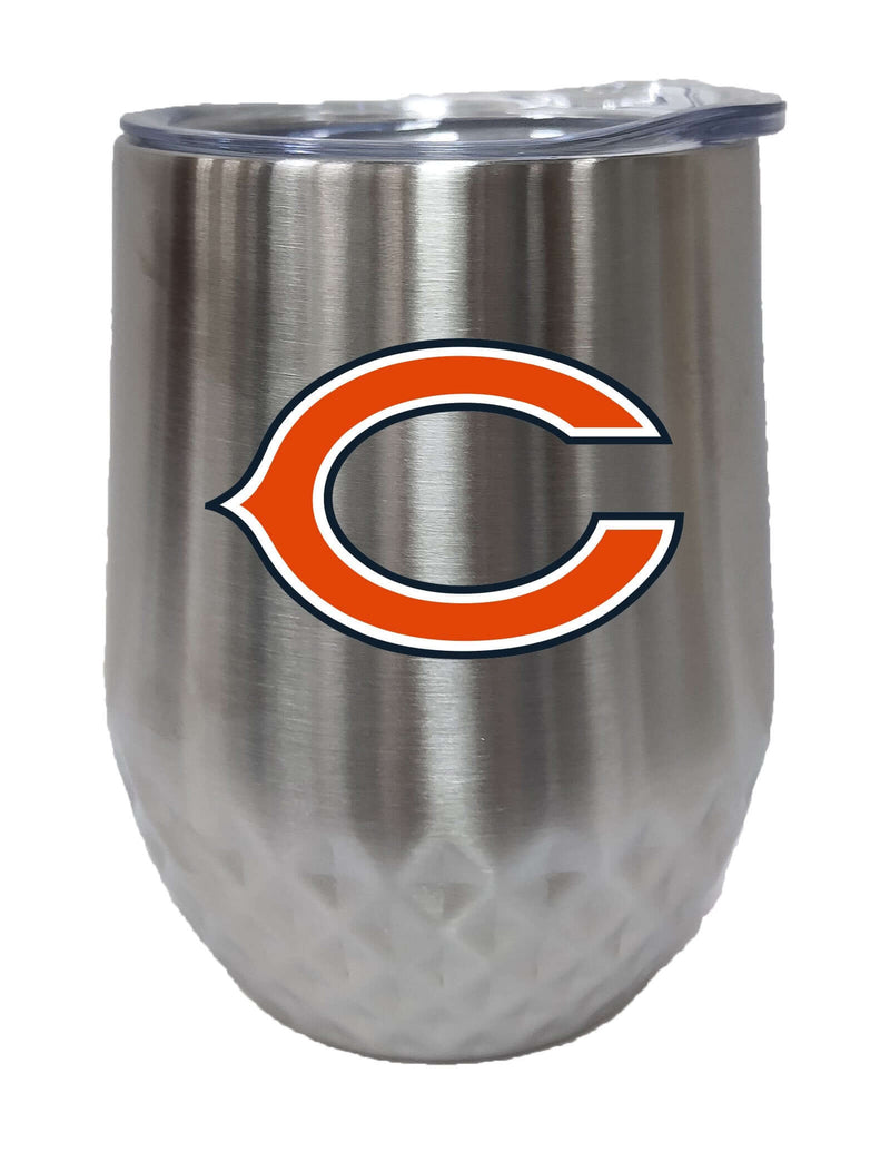 12OZ SS STMLS DIAMD TMBLR BEARS CBE, Chicago Bears, CurrentProduct, Drinkware_category_All, NFL 888966675117 $28.49