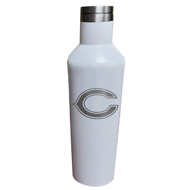 17oz White Etched Infinity Bottle | Chicago Bears