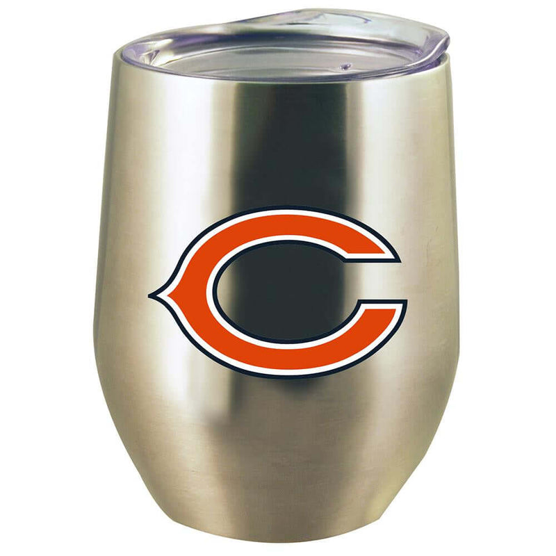 12oz Stainless Steel Stemless Tumbler w/Lid | Chicago Bears CBE, Chicago Bears, CurrentProduct, Drinkware_category_All, NFL 888966599710 $21.99