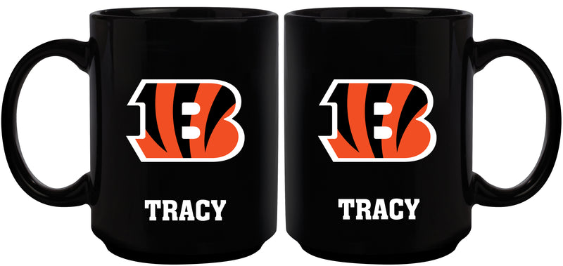 15oz Black Personalized Ceramic Mug | Cincinnati Bengals CBG, Cincinnati Bengals, CurrentProduct, Drinkware_category_All, Engraved, NFL, Personalized_Personalized 194207503706 $21.86