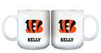 11oz White Personalized Ceramic Mug | Cincinnati Bengals CBG, Cincinnati Bengals, CurrentProduct, Custom Drinkware, Drinkware_category_All, Gift Ideas, NFL, Personalization, Personalized_Personalized 194207442708 $20.11