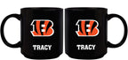 11oz Black Personalized Ceramic Mug | Cincinnati Bengals CBG, Cincinnati Bengals, CurrentProduct, Custom Drinkware, Drinkware_category_All, Gift Ideas, NFL, Personalization, Personalized_Personalized 194207372852 $20.11