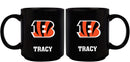 11oz Black Personalized Ceramic Mug | Cincinnati Bengals CBG, Cincinnati Bengals, CurrentProduct, Custom Drinkware, Drinkware_category_All, Gift Ideas, NFL, Personalization, Personalized_Personalized 194207372852 $20.11