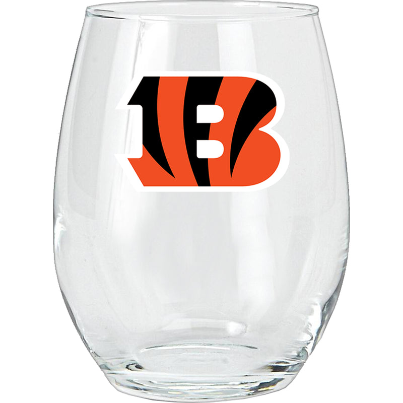 15oz Stemless Glass Tumbler | Cincinnati Bengals