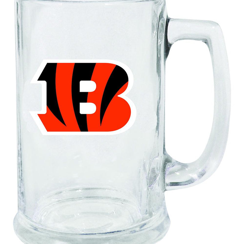 15oz Decal Glass Stein | Cincinnati Bengals CBG, Cincinnati Bengals, NFL, OldProduct 888966790674 $13