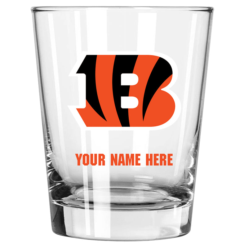 15oz Personalized Stemless Glass | Cincinnati Bengals