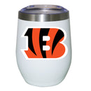 12oz White Stainless Steel Stemless Tumbler | Cincinnati Bengals CBG, Cincinnati Bengals, CurrentProduct, Drinkware_category_All, NFL 194207625309 $27.49