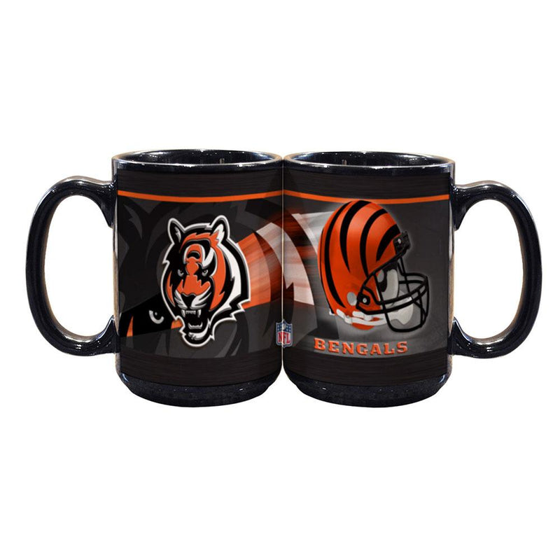 15oz Black Helmet Mug | Cincinnati Bengals CBG, Cincinnati Bengals, NFL, OldProduct 687746753881 $13