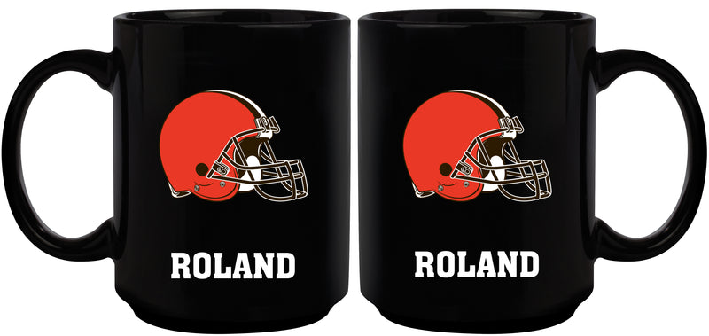 15oz Black Personalized Ceramic Mug | Cleveland Browns Cleveland Browns, CLV, CurrentProduct, Drinkware_category_All, Engraved, NFL, Personalized_Personalized 194207503744 $21.86