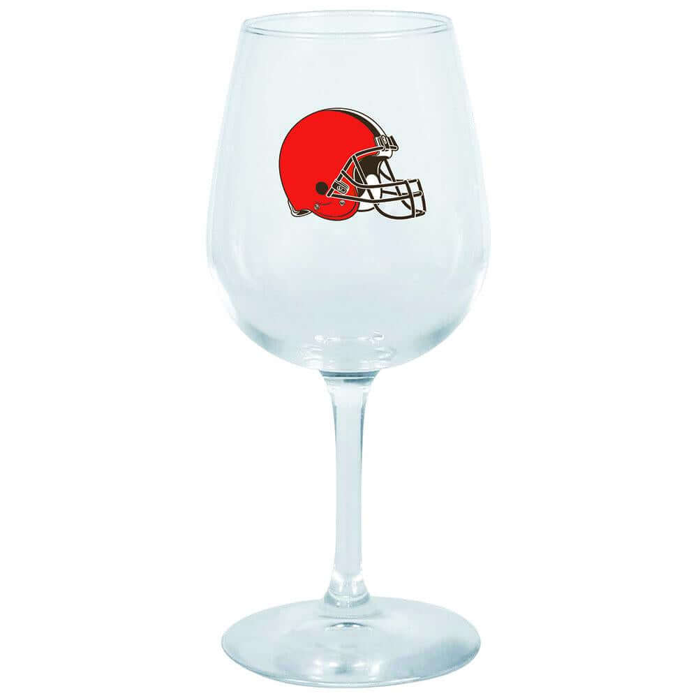 12.75oz Stem Dec Wine Glass | Cleveland Browns Cleveland Browns, CLV, Holiday_category_All, NFL, OldProduct 888966057289 $12