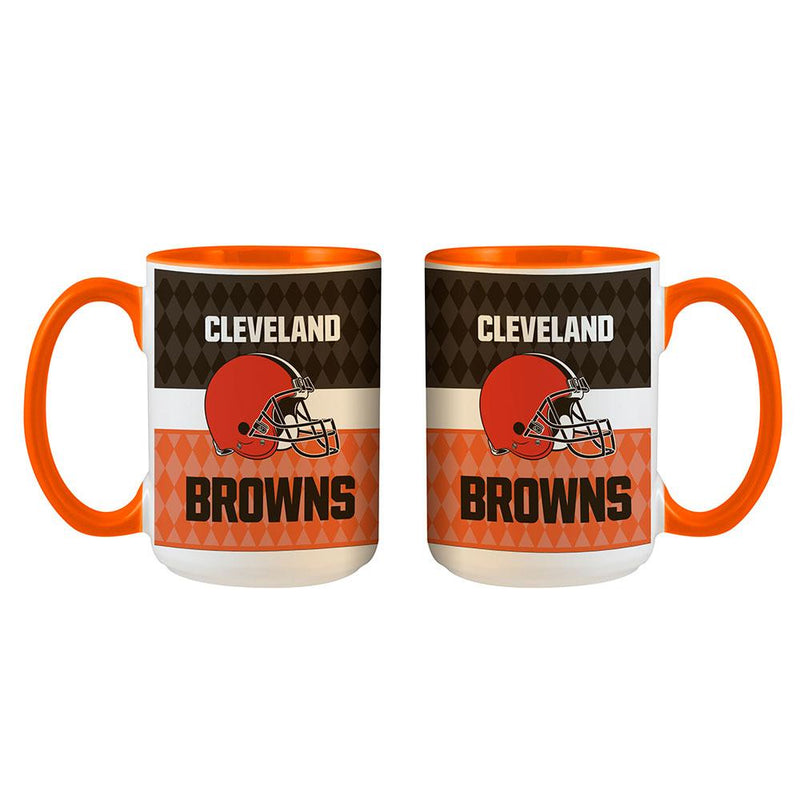 15oz White Inner Stripe Mug | Cleveland Browns
Cleveland Browns, CLV, NFL, OldProduct
The Memory Company