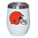 12oz White Stainless Steel Stemless Tumbler | Cleveland Browns Cleveland Browns, CLV, CurrentProduct, Drinkware_category_All, NFL 194207625316 $27.49
