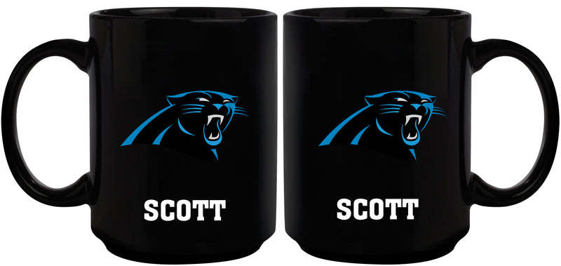 15oz Black Personalized Ceramic Mug | Carolina Panthers Carolina Panthers, CPA, CurrentProduct, Drinkware_category_All, Engraved, NFL, Personalized_Personalized 194207503782 $21.86