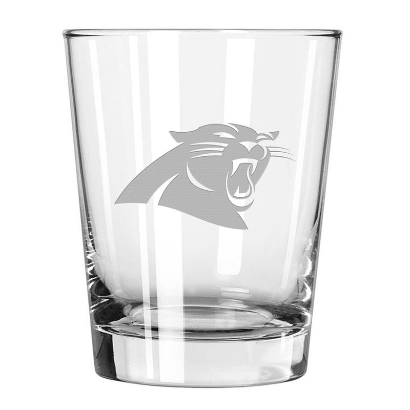 15oz Double Old Fashion Etched Glass | Carolina Panthers Carolina Panthers, CPA, CurrentProduct, Drinkware_category_All, NFL 194207262948 $13.49