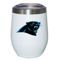 12oz White Stainless Steel Stemless Tumbler | Carolina Panthers Carolina Panthers, CPA, CurrentProduct, Drinkware_category_All, NFL 194207625323 $27.49