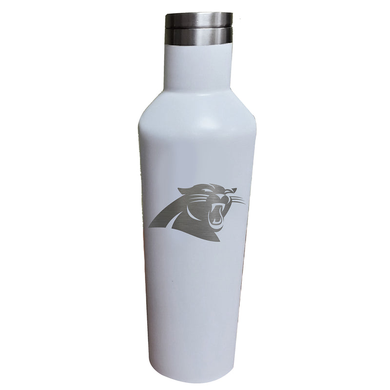 17oz White Etched Infinity Bottle | Carolina Panthers
