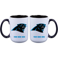15oz Inner Color Personalized Ceramic Mug | Carolina Panthers 2790PER, Carolina Panthers, CPA, CurrentProduct, Drinkware_category_All, NFL, Personalized_Personalized  $27.99
