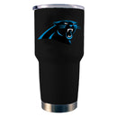 30oz Black Stainless Steel Tumbler | Carolina Panthers