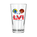 17oz Mixing Glass | Super Bowl LVI Dueling