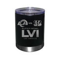 12oz Black Etched Stainless Steel Lowball | Super Bowl LVI Dueling
