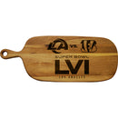 Acacia Paddle Cutting and Serving Board | Super Bowl LVI Dueling