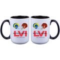 15oz Sublimated Inner Color Mug | Super Bowl LVI Dueling