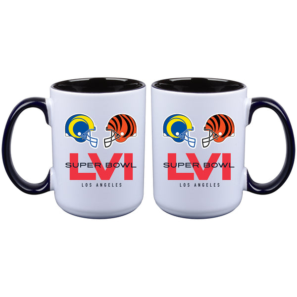 15oz Sublimated Inner Color Mug | Super Bowl LVI Dueling