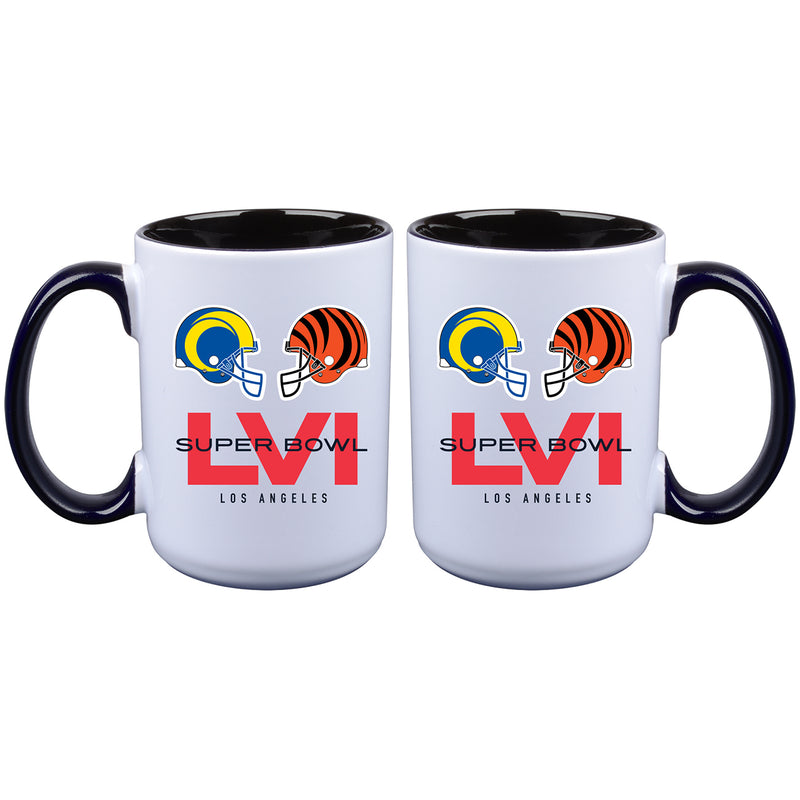 15oz Sublimated Inner Color Mug | Super Bowl LVI Dueling