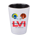 2oz Sublimated Inner Color Shot | Super Bowl LVI Dueling
