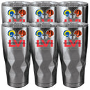 [6 Pack] 22oz Stainless Steel Diamond Tumbler | Super Bowl LVI Dueling